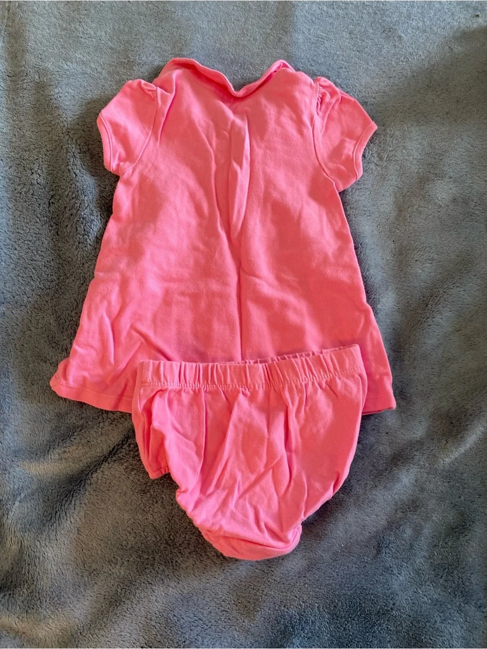 Vintage Y2K Set of 3 Baby Girl Dresses and Rompers, size 6-9 months